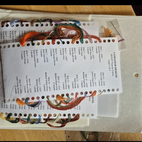 Tuscan Colors Candamar Designs Gold collection counted cross stitch kit - Picture 2 of 5